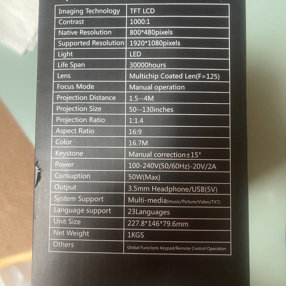 LED Projetor - Picture 2 of 6